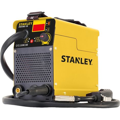 Stanley – Poste à souder inverter MIG no gas 130A – Soudure acier, fonte, inox – Fonction TIG Lift – Écran LCD – 460210