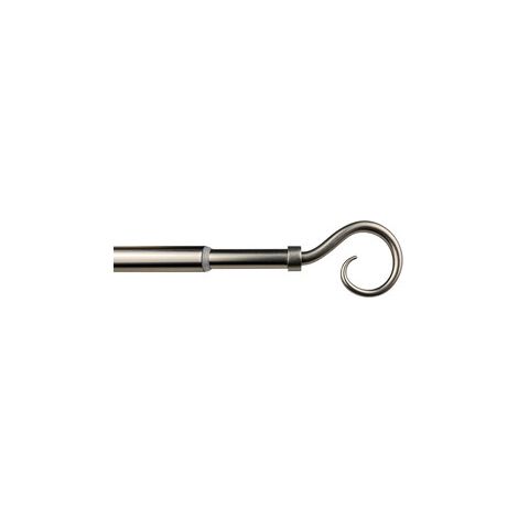 BASTONE METALLO D 12/9  70/120CM RICCIOLO NICHEL