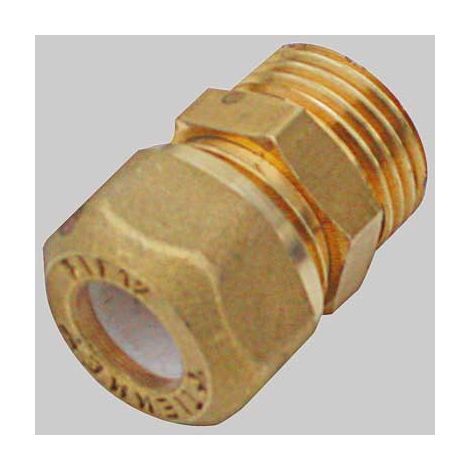 RACCORDO DIRITTO MASCHIO CON OGIVA P.T.E.F. - 22 x 1/2 - 3/4 x 1/2