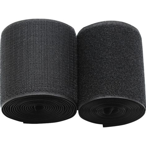 Velcro double face auto-adhésif avec picots - Convient pour vêtements, chaussures, chapeaux et sangles - 10 cm de large x 2 m de long (1/5)