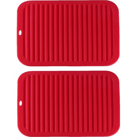 Salvamanteles versátil: salvamanteles de silicona resistente al calor, soportes de cocina duraderos y flexibles para encimeras...