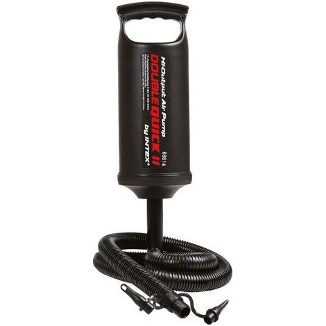 Pompe à air manuelle double tête noire pour gonflage rapide (1/5)