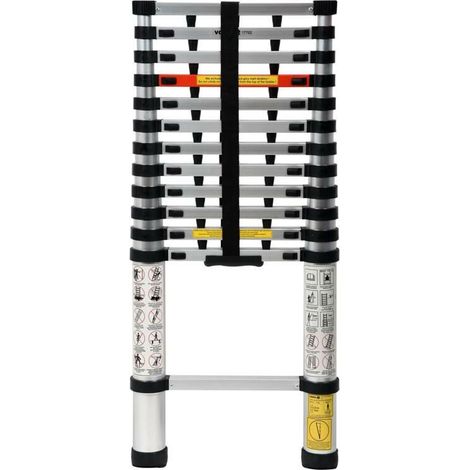 Vorel 17702 Escalera telescópica de aluminio 3,8 metros