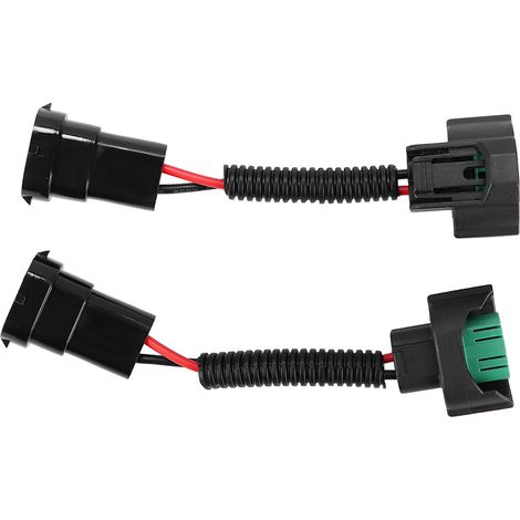 2 Pièces H11 Adaptateur Douille Socle Lampe Ampoule Mâle Femelle Faisceau de Câbles Support pour Phare de Voiture (1/5)