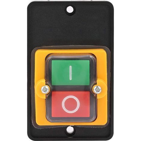 Bouton de Commutateur de Machine de Commutateur de Bouton-Poussoir, ac 220V / 380V 10a, Incorporant Le Bouton Marche/arrêt Imperméable Et antipoussière (1/5)