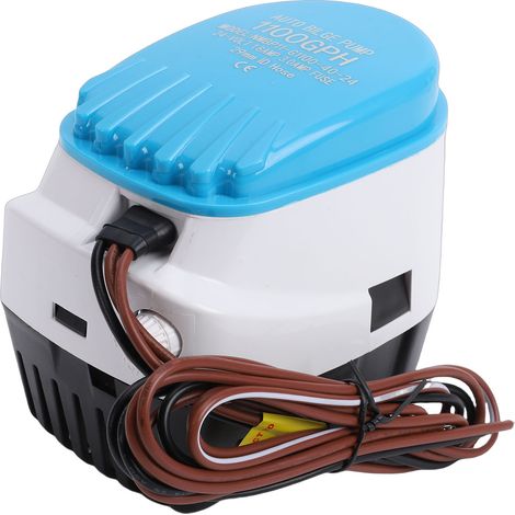 Pompe de cale marine 24V 1100GPH eau de bateau Submersible automatique avec interrupteur à flotteur sortie 1-1/8in pour Yacht (1/5)