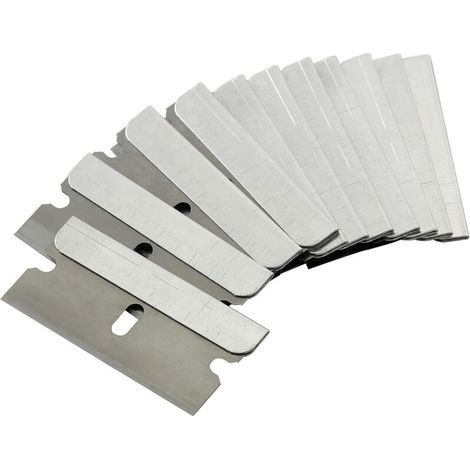 Lames de rechange pour grattoirs de four en céramique, 50 pièces, boîte en carton en acier de haute qualité, pour grattoirs de four en céramique, acier inoxydable, argent (1/5)