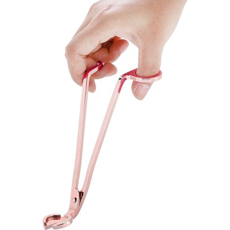 Ciseaux de précision en acier inoxydable doré pour mèches de bougie (rose doré) (1/4)