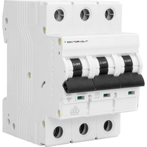 Disjoncteur-fusible MCB 3P triphasé C32A 6KA eska (1/5)