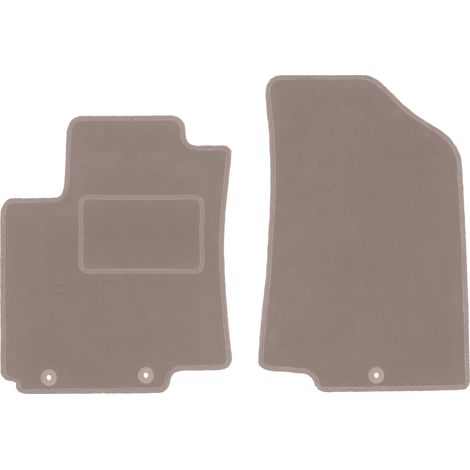 Tappetini anteriori per auto: Kia Rio III UB hatchback (2011-2017) beige