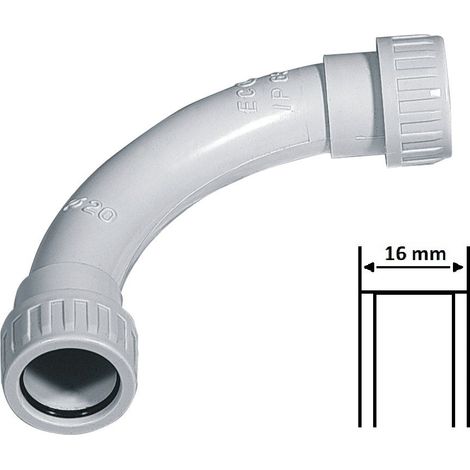 5 Pezzi - Curva A 90° Tubo - Tubo IP65 Ø16 - FAEG