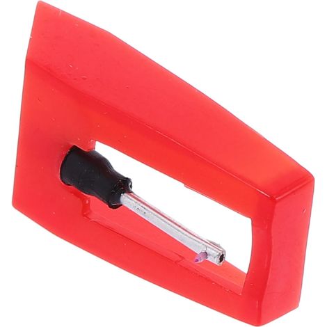 Aiguille de Tourne-disque Stylet Solide et Facile à Remplacer Rouge en Alliage D'aluminium pour Platine Vinyle pour Phonographe (1/5)