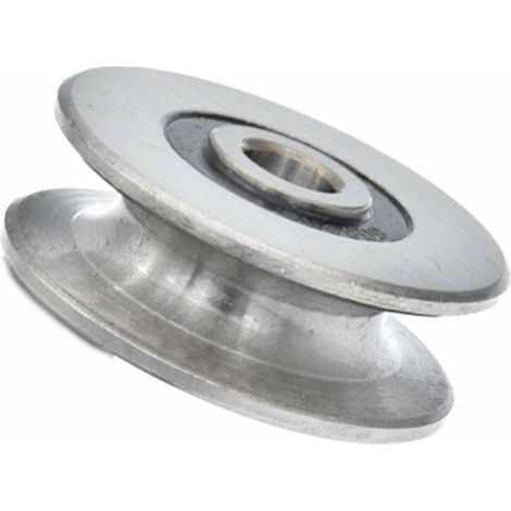 Poulie de roulement à billes en acier inoxydable avec rainure en U profonde de 8 mm, 250 kg, poulie en métal pour guide de levage, diamètre intérieur (40 x 13 mm) (1/4)