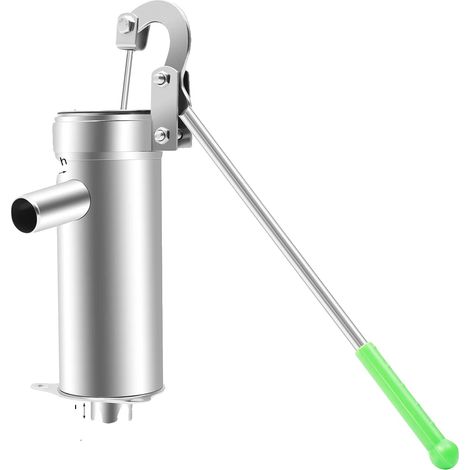 Pompe à eau de puits, acier inoxydable 202, jusqu'à 8 m de profondeur d'eau, Argent (1/2)