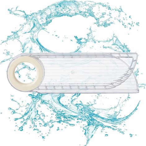 Support de séchage pour cintres, blanc transparent, 1 pièce (1/5)