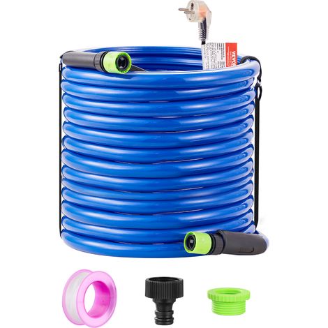 VEVOR Manguera de Agua Potable Calentada para RV 30,5 m Anticongelante -42,7 °C Autorregulación Automática Diámetro Interior de 5/8" con Kit de Accesorios de Conexión Rápida sin Plomo sin BPA