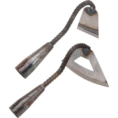 Houes de Jardinage Économiseurs de Travail Lot de 2 en Acier Manganèse Outils Agricoles Légères et Pratiques pour Désherbage et Labourage en Extérieur (1/5)