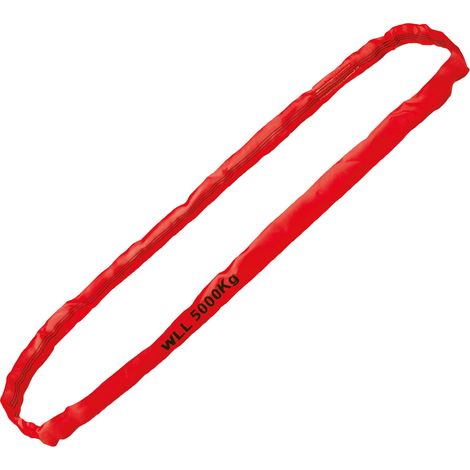 Gr .4 Meter RUNDSCHLINGE, WLL 5000 kg, ROT rot roundsling, WLL 5000 kg, RED (1/2)