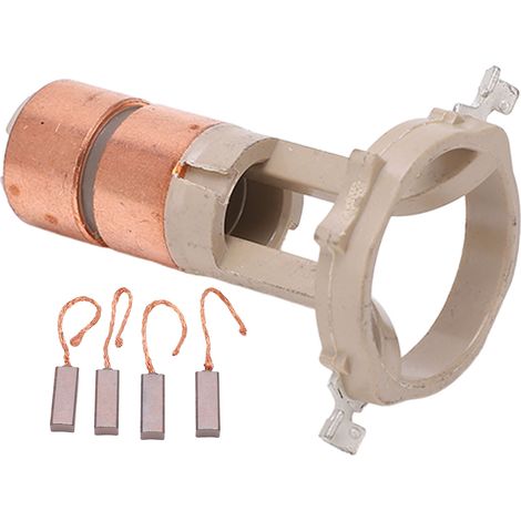 Balai de charbon alternateur + bagues collectrices, kit réparation générateur 230090, remplacement compatible Valeo (1/5)