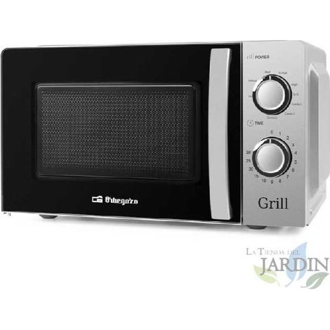 Microondas Orbegozo 20L, 700W, Grill 900W, 9 Niveles de Potencia, Modos Combinados