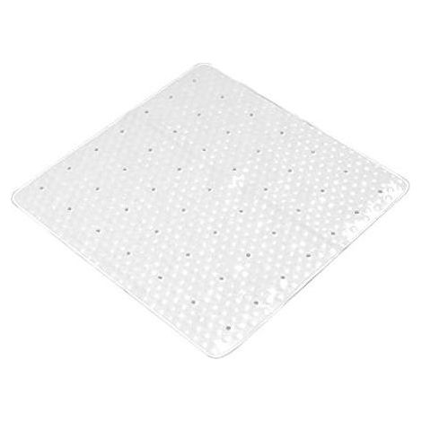 Tapis de douche antidérapant Gedy G-Solid avec ventouses 53x53 cm Blanc
