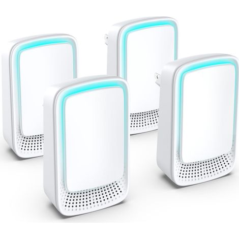 Mini Générateur d'ion Négatif Plug-in Negative Ion Purifier Purificateur Ioniseur d'Air pour Chambre/Maison/Salon/Chambre d’Animaux, Purifier les Odeurs (4 Pcs)