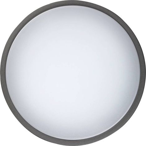 Amburgo esterna lampada da parete della luce antracite, bianco con eingebaueter LED 10W 720lm 4000K IP44 (1/5)