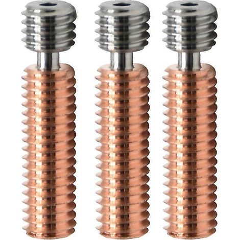 Tube de buse pour imprimante 3D en bimétal (alliage de titane et cuivre), diamètre 1,75 mm, compatible avec les modèles Ender 3/3S/3V2 CR10/V2/V3. (1/5)
