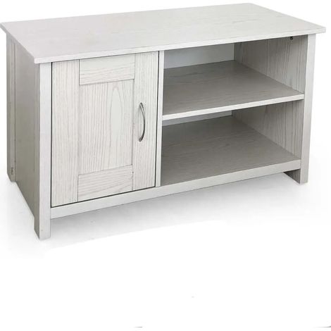 Mueble bajo bioclimático blanco madera 90 x 39 x 50 cm