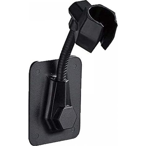 (Black) Universal Shower Holder, Wall-Mounted Shower Head Holder, Shower Bracket, Adjustable ABS, No Drilling Required, Self-Adhesive, Waterproof, Rotating, for Bathroom Bathtub (1/5)