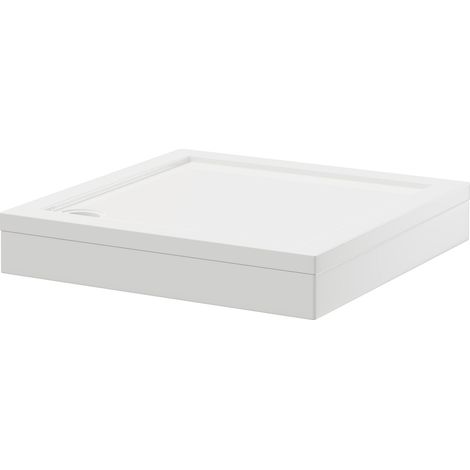 Pearlstone 760mm x 760mm x 40mm Square Shower Tray and Plinth (1/5)