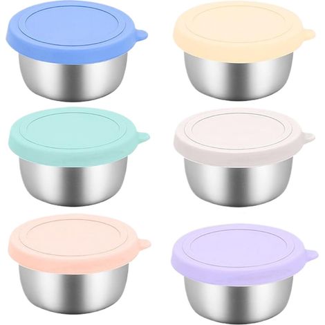Récipients à Vinaigrette avec Couvercles Accessoires de préparation repas Contenant de Sauce 40 ml Condiment Petites coupelles à sauce pour école, bureau, barbecue, fête, (1/5)