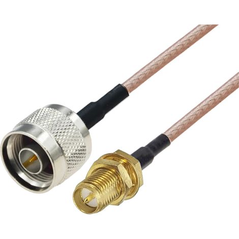 Anschlusskabel mit N-Stecker / SMA-RP-Buchse, RG316, 3 m