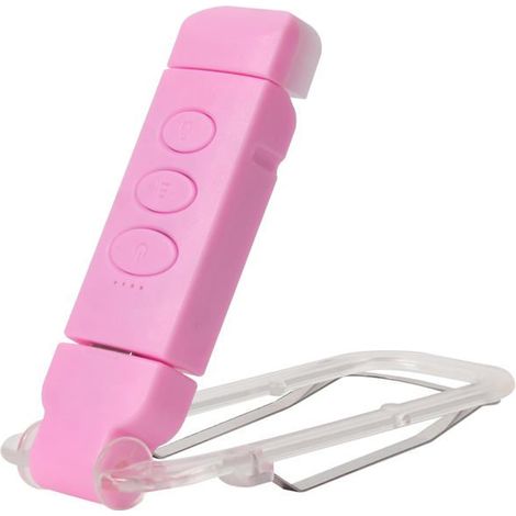 Lampe de lecture à pince, rechargeable par USB, avec 3 modes de couleur, 5 niveaux de luminosité, bras à pince flexible (rose) (1/3)