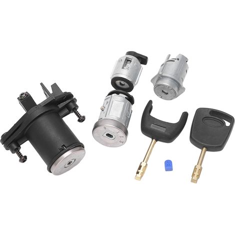 Ensemble cylindre de serrure de porte avec contacteur de démarrage 2S61 A22050 BM pour Ford Fiesta MK5 Fusion (1/5)