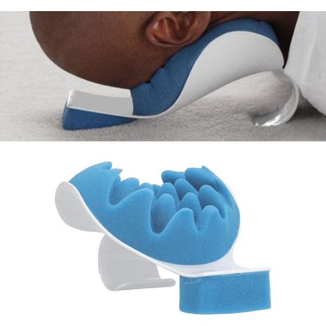 Oreiller Cervical Réglable [Anatomique, Lavable, Voyage] Multifonctionnel avec Surface Ondulée et Couverture en Mousse pour Soutien et Massage Doux du Cou et du Dos (1/5)
