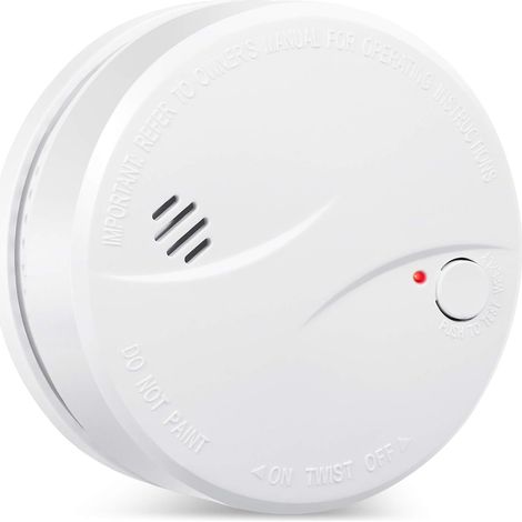 Rilevatore di fumo wireless con batteria al litio da 10 anni, rilevatore di fumo fotoelettrico EN14604, rilevatore di incendio certificato CE-625PHS (1)