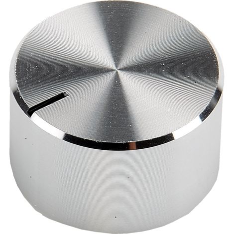 Bouton de potentiomètre RS PRO, Axe de 6.4mm, Diamètre de 22mm, Vis sans tête ( Prix pour 1 )