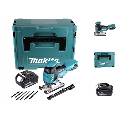 Makita DJV 181 G1J Seghetto alternativo a batteria 18V in valigetta Makpac + 1x Batteria 6,0 Ah - senza caricabatterie