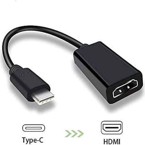 Adaptateur USB-C vers HDMI 4K 60Hz, Convertisseur Type-C vers HDMI pour PC Portable MacBook, Câble Vidéo USB-C HDMI Ultra HD (1/5)