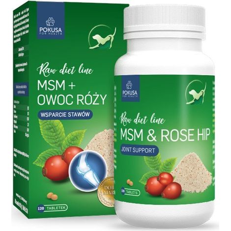 Gamme Temptation Raw Diet MSM + Rose Hip 120 comprimés