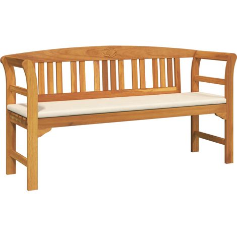 Rose Bench Natual 157 x 46 x 82.5 cm Solid Acacia Wood vidaXL