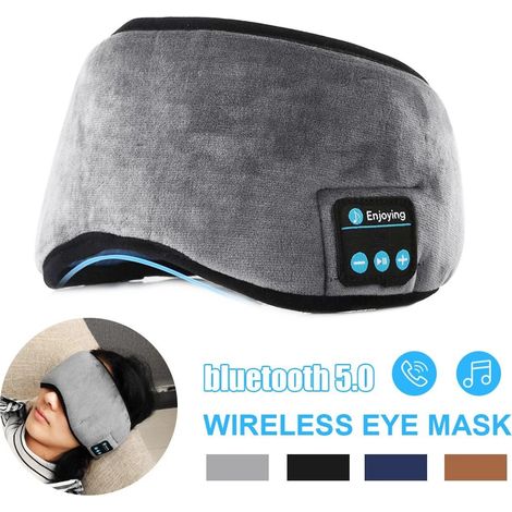 BEBUSINGOTO casque de sommeil masque pour les yeux bluetooth 5.0, masque de sommeil musique 3d bluetooth, masque de sommeil sans fil côté sommeil (1/5)