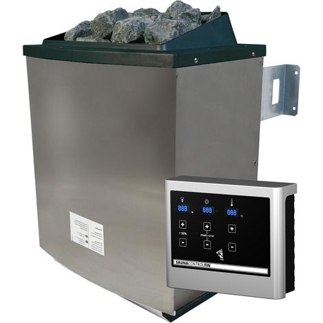 Saunaofen 9 KW inkl Strg. easy finn,,silber