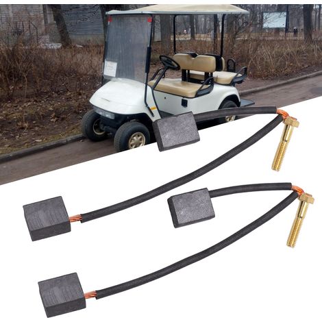 Kit de balais de charbon pour moteur de voiturette de golf, ensemble de plaques de balais de charbon pour moteur EZGO 73120-G25 1021862-01 102187101 (2 pièces) (1/5)