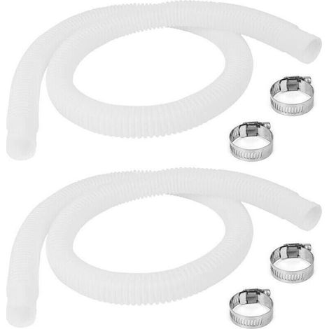 Tuyau de rechange pour pompe de piscine Intex Accessoire de 1,25" de diamètre et 59" de long (lot de 2) (1/4)