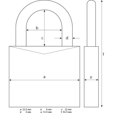 ABUS 145/20 AB145/20 Plata, Argento (1/4)