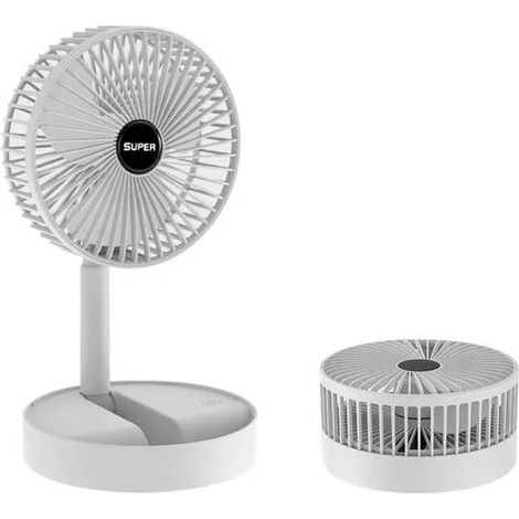 Mini ventilateur portable pliable avec batterie rechargeable et 3 vitesses. (1/5)