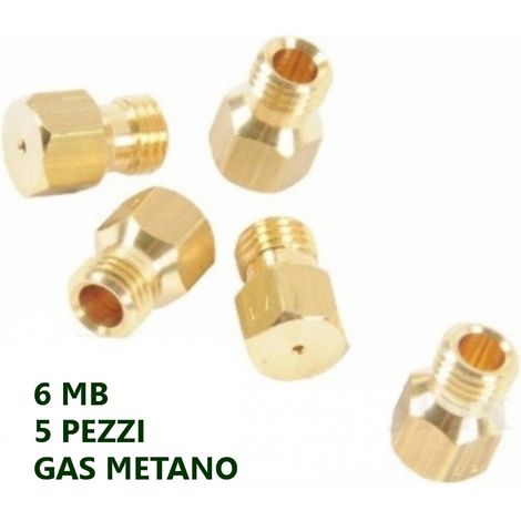 KIT 5PZ UGELLI SPRUZZI SOSTITUZIONE CUCINA FORNELLI GAS METANO