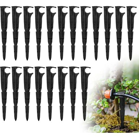 20 Pieces Irrigation Hose Support Stakes, 16 mm Drip Support Watering Hose Garden Irriging Drip Support Stakes Drip Irrigation Hose for Vegetable Gardens and Beds (1/5)